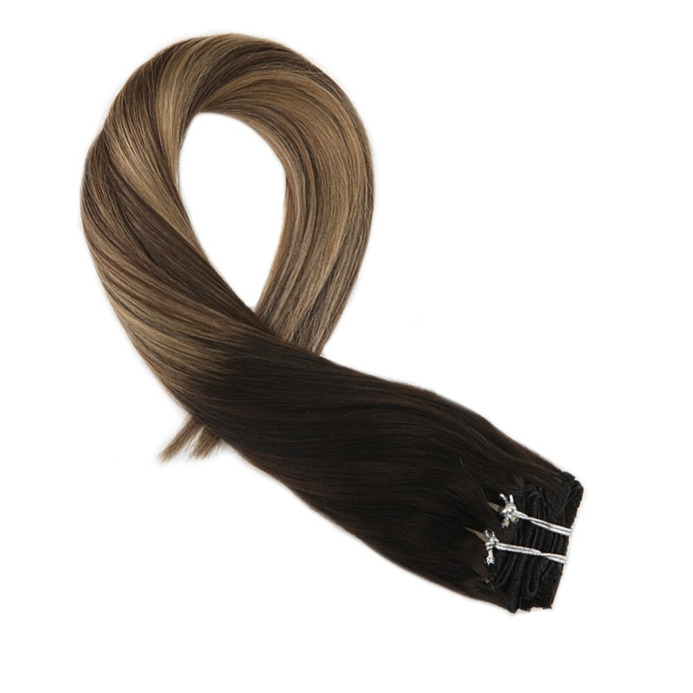 Hair Markets 100% Real Remy Clip In Hair