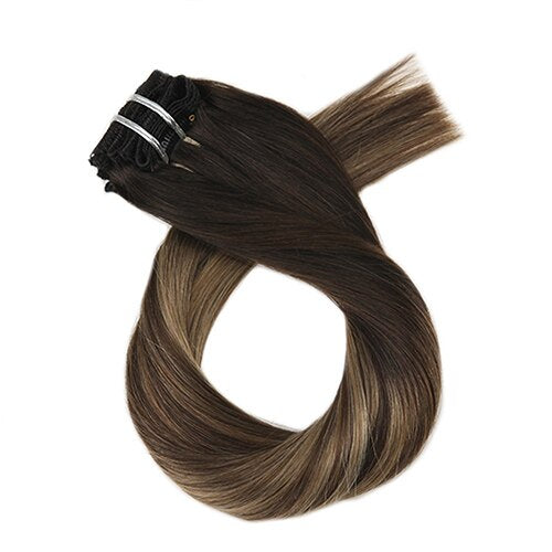 Hair Markets 100% Real Remy Clip In Hair
