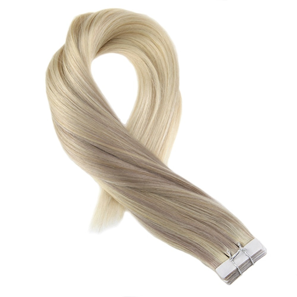 Hair Markets Skin Weft Remy Tape in Hair