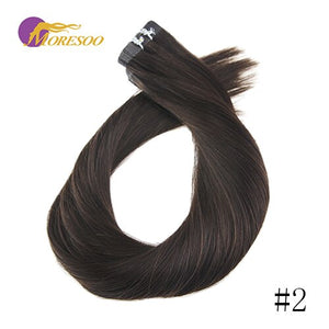 Hair Markets Darkest Brown #2 Color Tape In Hair